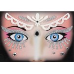 Masca pentru fata cu sclipici model MK03 Printesa MJ art 1173120